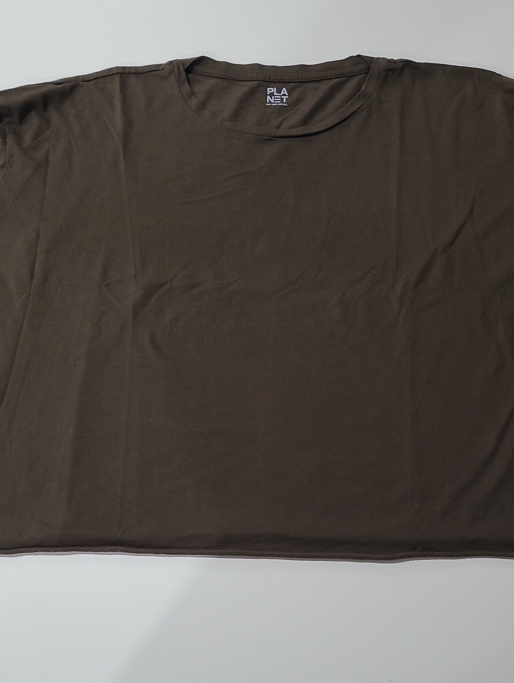 Planet Short Sleeve Crew Tee in Dark Brown
